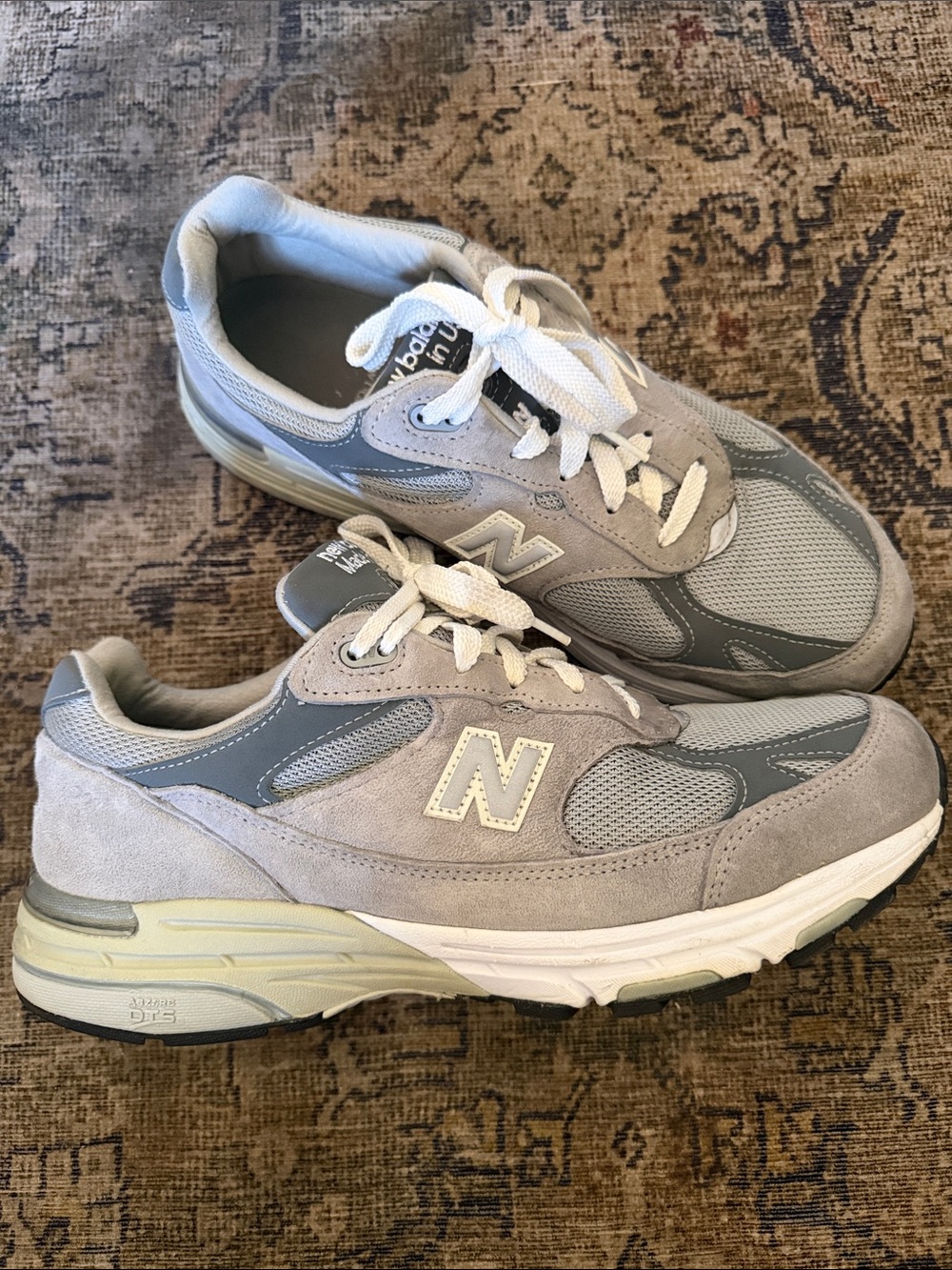 New Balance 993 Sneakers Gray White Made In USA Low Top MR993GL women’s 12